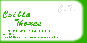 csilla thomas business card